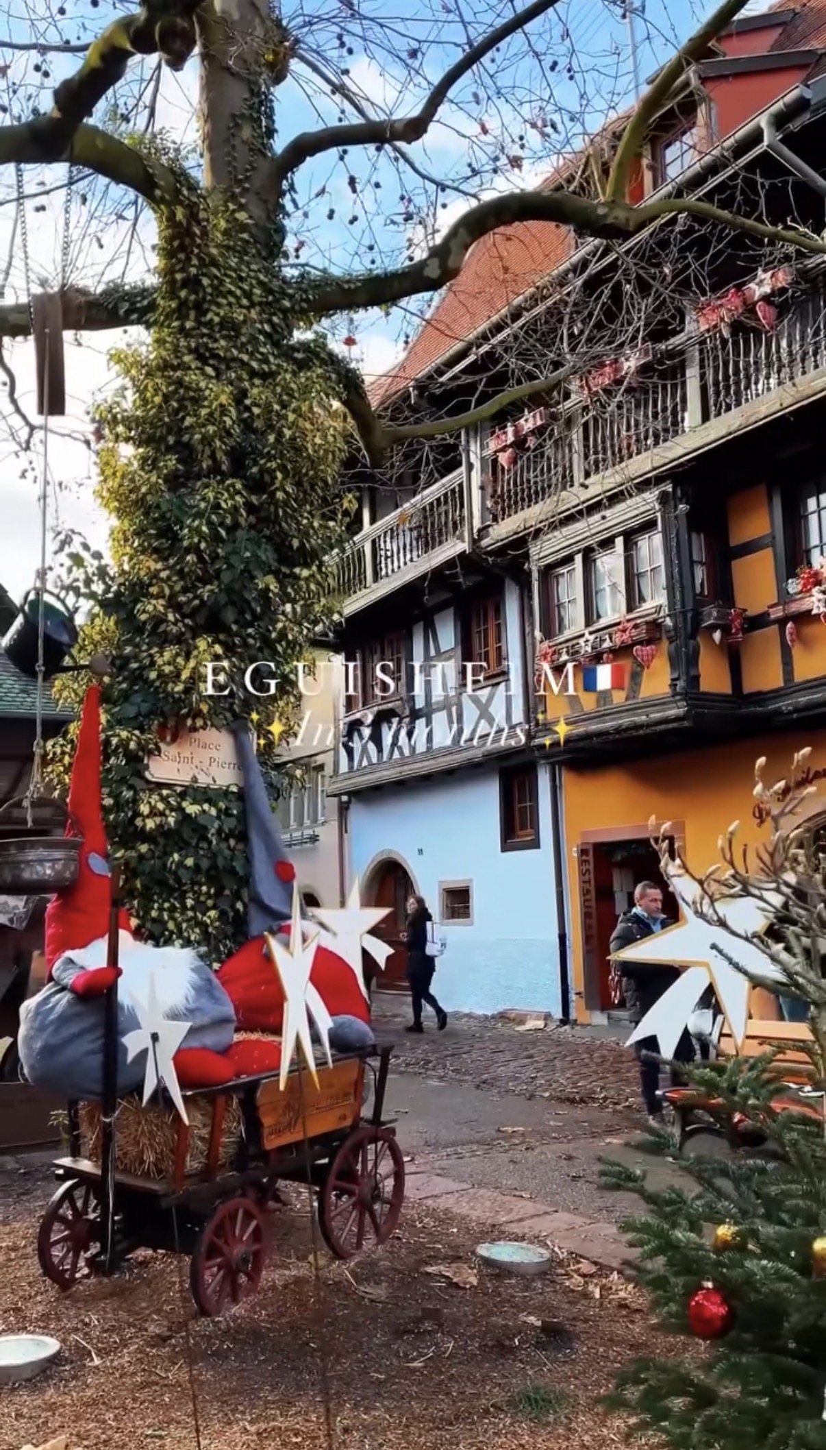 Eguisheim decorado para Navidad